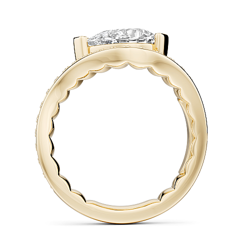 Noam Carver Natural Diamond Semi-Mount Engagement Ring