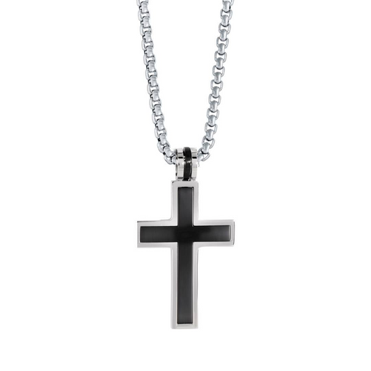 ItalGem Steel Men's Necklace (No Stones)