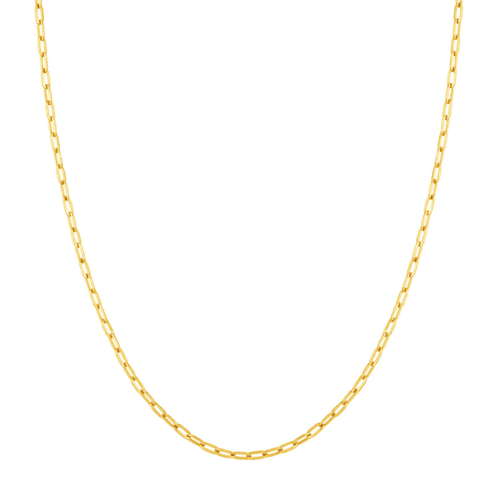 14K yellow gold ankle bracelet chain.
