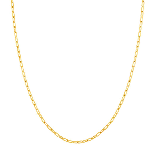 14K yellow gold ankle bracelet chain.