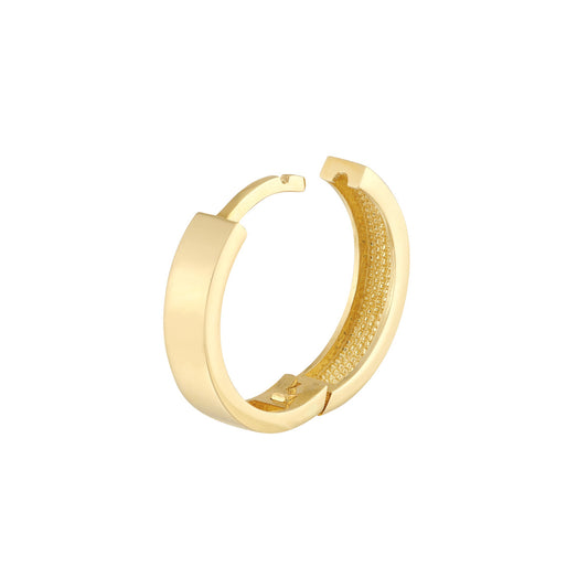 ReMARKable Designs Small Hoop Earrings (No Stones) in 14 Karat Yellow Gold