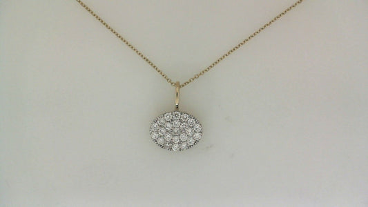Natural Diamond Necklace in 14 Karat Yellow with 0.43ctw Round Diamonds
