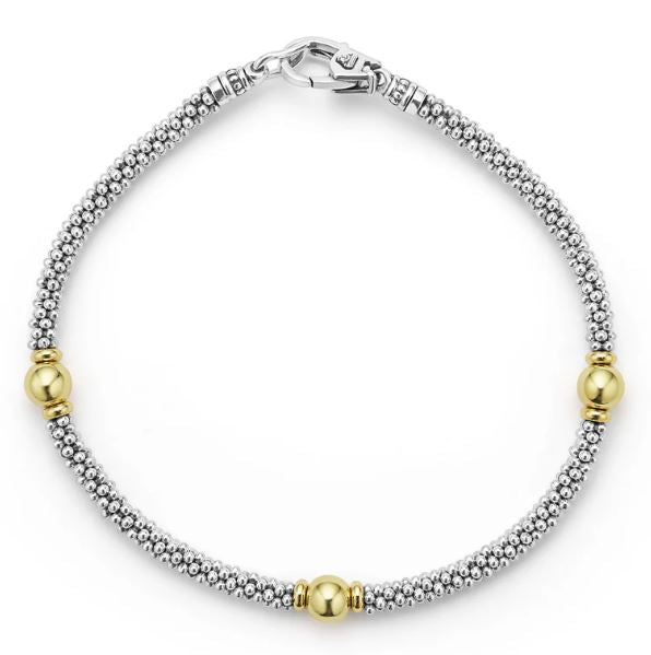 LAGOS Station Bracelet (No Stones) in Sterling Sil