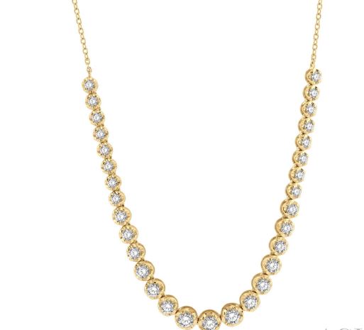 Natural Diamond Necklace with 2.00ctw Round Diamonds