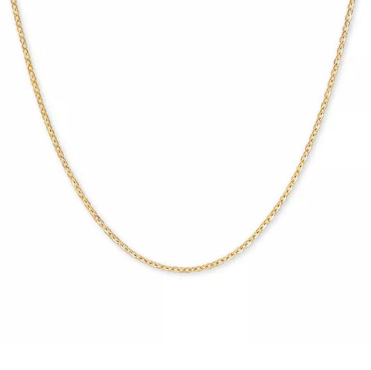 20" Cable Link Chain in 14 Karat Yellow