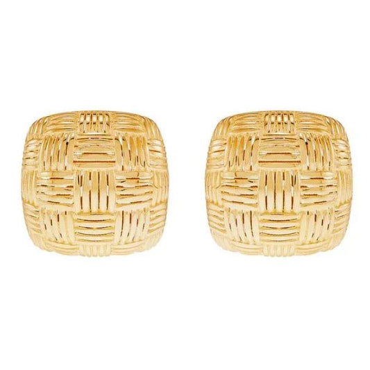 Stud Earrings (No Stones) in 14 Karat Yellow