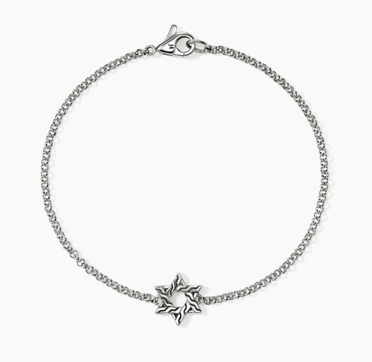 Bracelet (No Stones) in Sterling Silver White