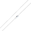 18" Diamond Cut Cable 1.14mm Chain in 14 Karat White