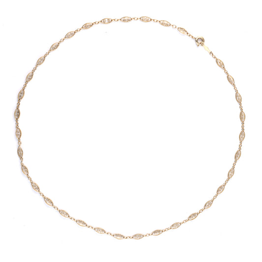 ReMARKable Estate Fancy Link Chain in 14 Karat Yellow Gold, 17 Inches