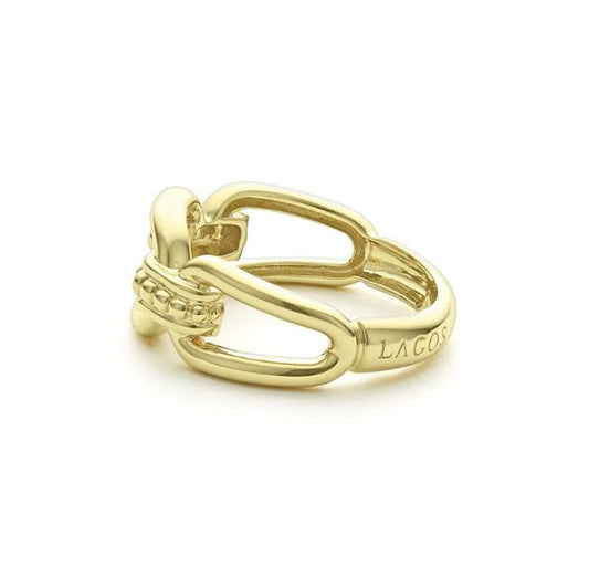 Signature Caviar Collection Fashion Ring (No Stones) in 18 Karat Yellow 9MM