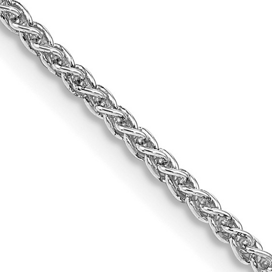 Sterling silver twisted rope chain design.