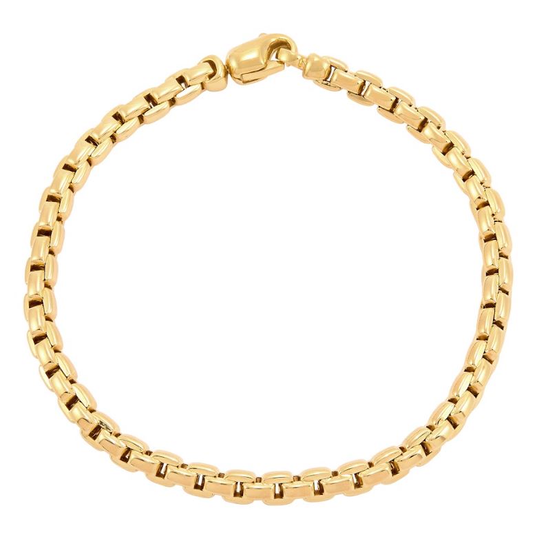 14K yellow gold bracelet with lobster clasp.