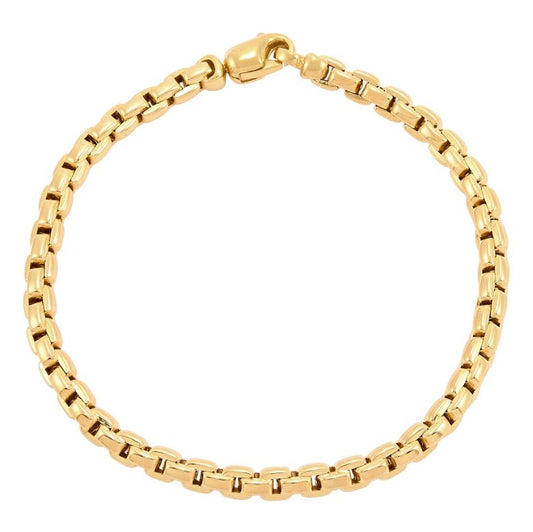 14K yellow gold bracelet with lobster clasp.