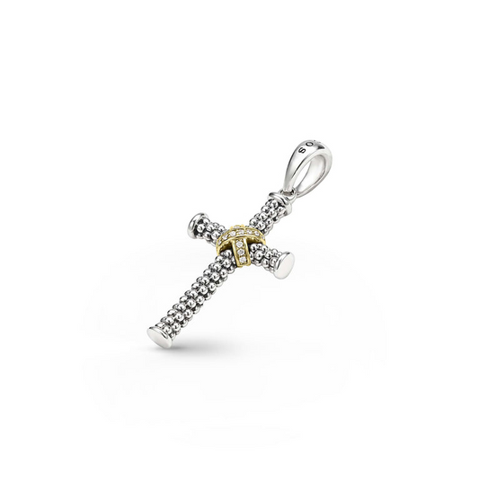 LAGOS Anthem Collection Natural Diamond Necklace in Sterling Silver with 0.038ctw G/H SI1-SI2 Round Diamond