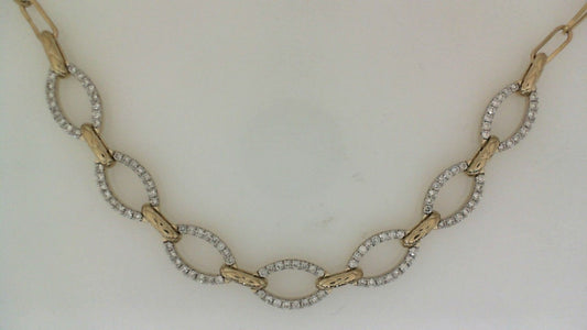 Natural Diamond Necklace in 14 Karat Yellow with 0.74ctw Round Diamond