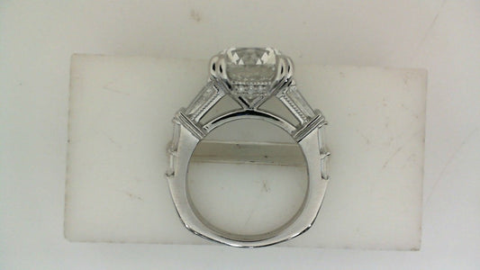 ReMARKable Designs Side Stone Complete Engagement Ring in 14 Karat White Gold with 5.01ctw of Round