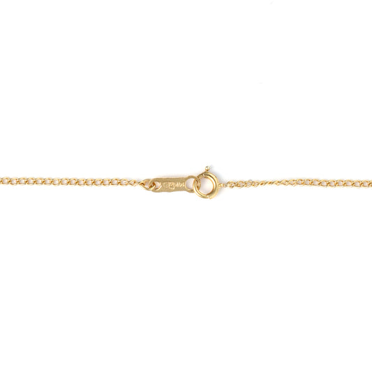 Pendant M Estate Collection Color Gemstone Necklace in 14 Karat Yellow with 1 Oval Peridot 1.70ctw 9.07mm-9.07mm