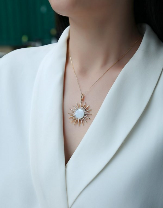 Mondrian Collection Color Gemstone Necklace