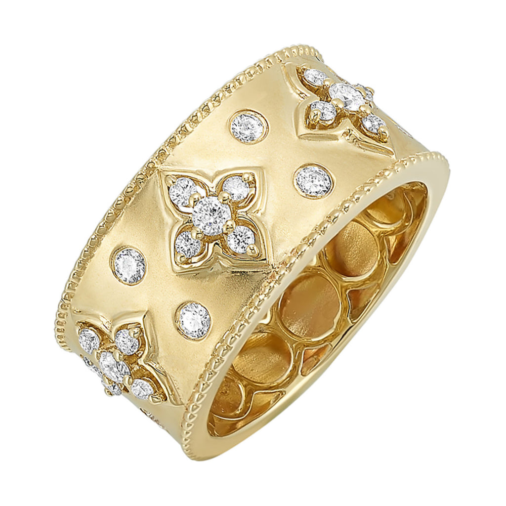 Natural Diamond Fashion Ring in 14 Karat Yellow with 0.48ctw Round Diamonds