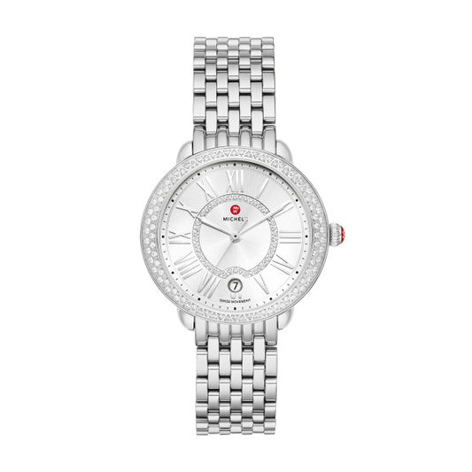 Ladies Michele Serein Fashion Timepieces with 0.61ctw Round Diamond MWW21B000143