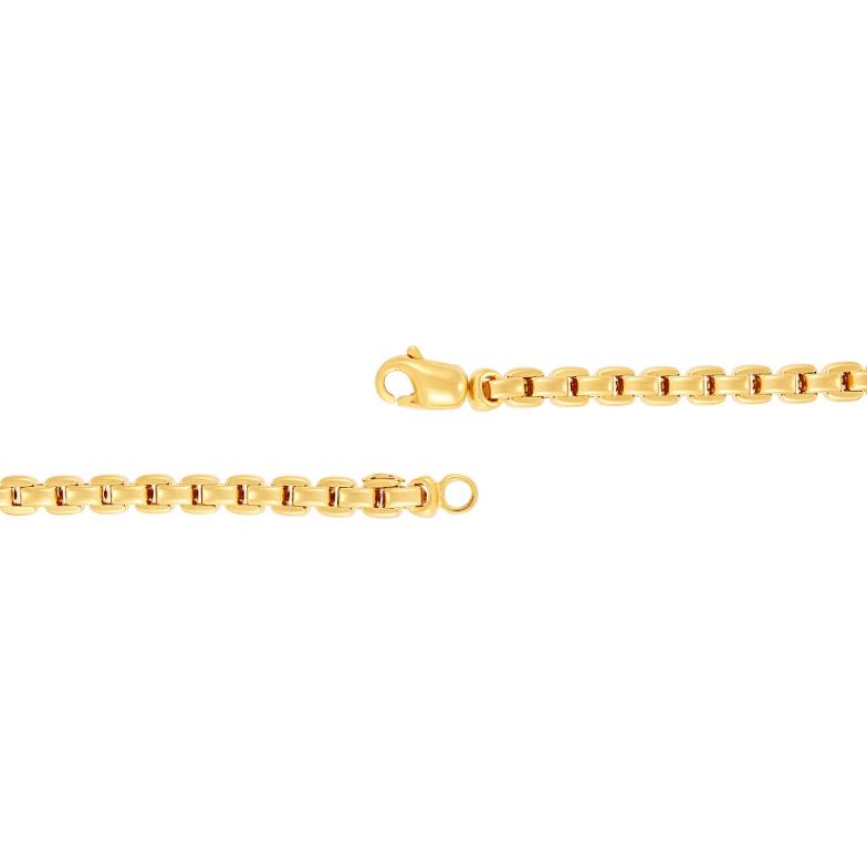 14K yellow gold bracelet with lobster clasp.