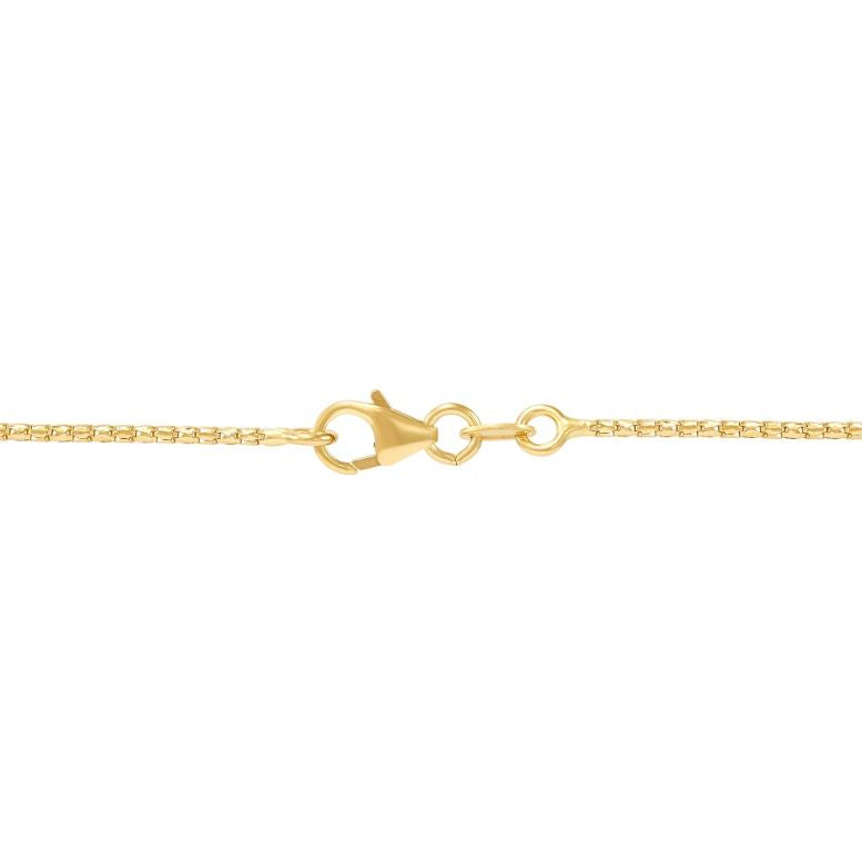 Byzantine chain, 14K yellow gold, lobster clasp.