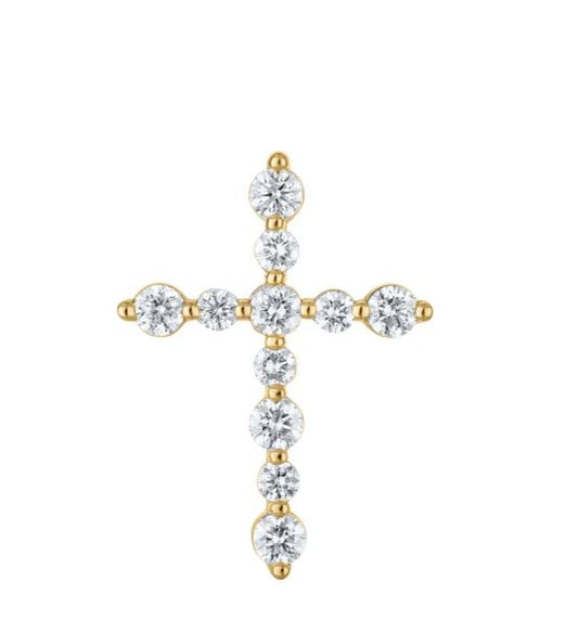 Natural Diamond Necklace in 14 Karat Yellow with 0.25ctw Round Diamonds