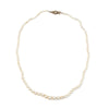 ReMARKable Estate M Estate Collection Color Gemstone Necklace in 14 Karat Yellow Gold with 83 Cultured Cream Pearls