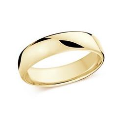 Carved Band (No Stones) in 14 Karat Yellow 6.5MM