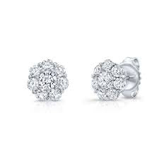 Stud Natural Diamond Earrings in 14 Karat White with 0.22ctw G/H SI2 Round Diamonds