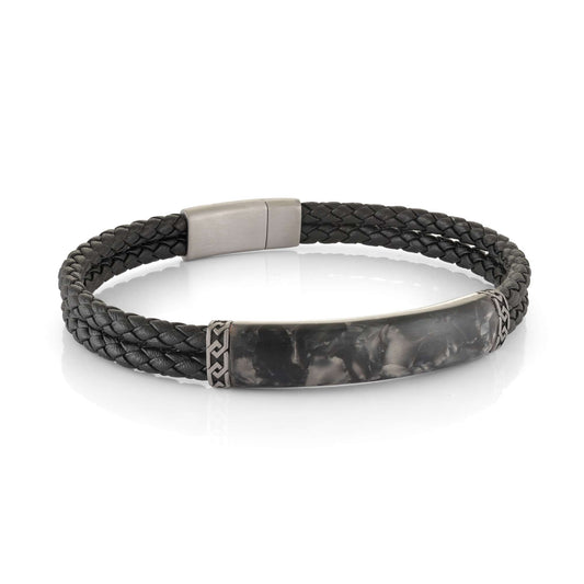 Bracelet (No Stones) in Stainless Steel Black