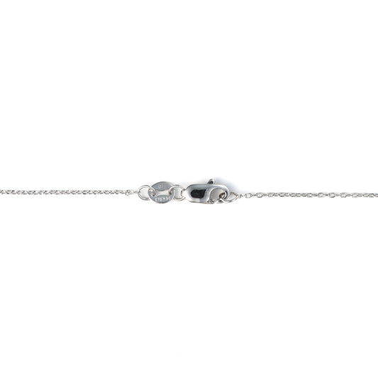 M Estate Collection Natural Diamond Necklace in 14 Karat White with 0.47ctw I/J SI2-I1 Round Diamonds