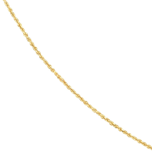 ORIGINAL DESIGNS Diamond Cut Rope Chain in 10 Karat Yellow Gold, 22" 2mm