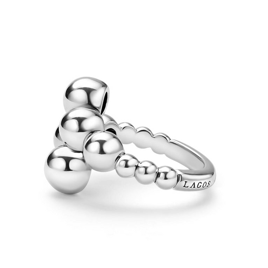 LAGOS Fashion Ring (No Stones) in Sterling Silver White 3MM