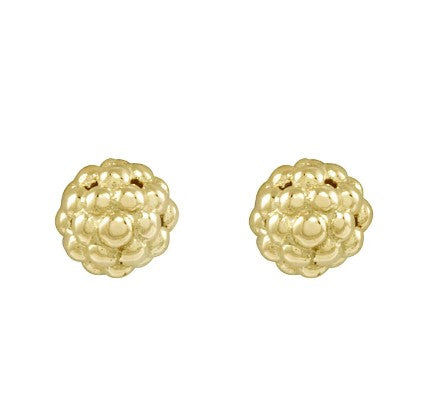 LAGOS Caviar Gold Collection Earrings (No Stones) in 18 Karat Yellow Gold