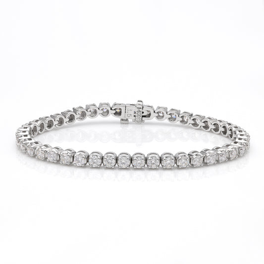 Diamond bracelet in white gold setting.