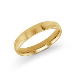 14K yellow gold carved band, polished finish.