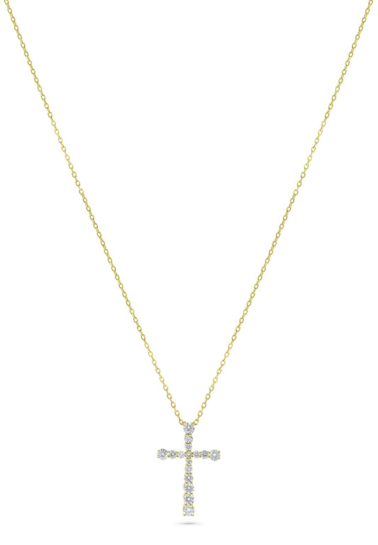 ReMARKable Designs Natural Diamond Necklace in 14 Karat Yellow Gold with 0.50ctw Round Diamonds