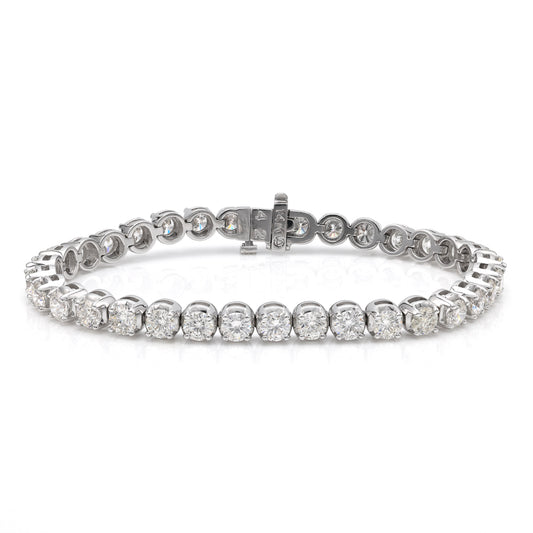 Diamond bracelet in white gold setting.