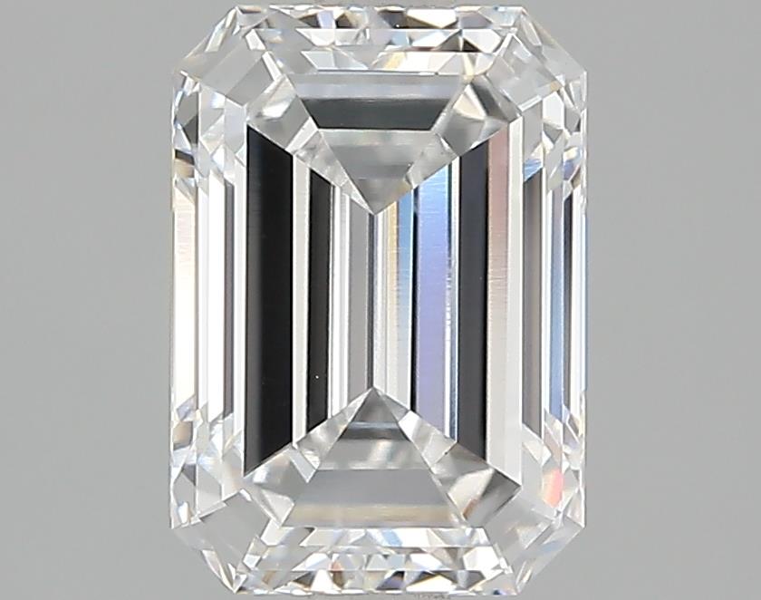 Emerald-cut lab diamond, 2.55 carats.