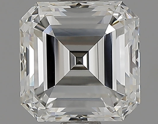 Asscher-cut natural diamond, 1.00 carat.