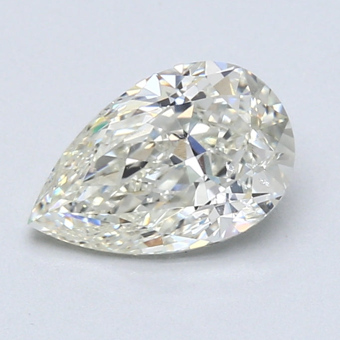 Pear-shaped natural diamond, 1.50 carats.