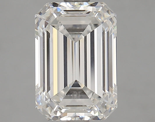 Emerald-cut lab diamond, 3.02 carats.