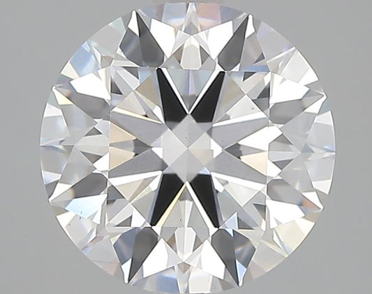 Round brilliant-cut lab diamond, 3.05 carats.