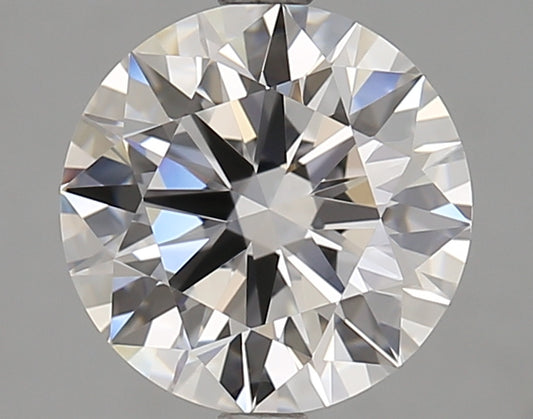 Round brilliant-cut lab diamond, 2.65 carats.