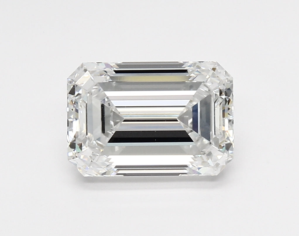 Emerald-cut lab diamond, 2.73 carats.
