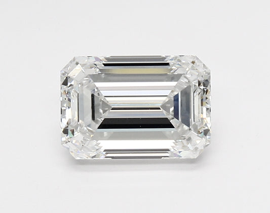 Emerald-cut lab diamond, 2.73 carats.