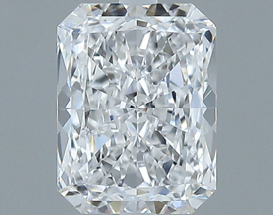 Radiant-cut natural diamond with intricate facets.
