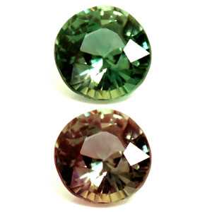 0.48 Carat Round Cut Green Alexandrite