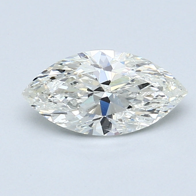 Marquise-cut natural diamond, 1.00 carat.